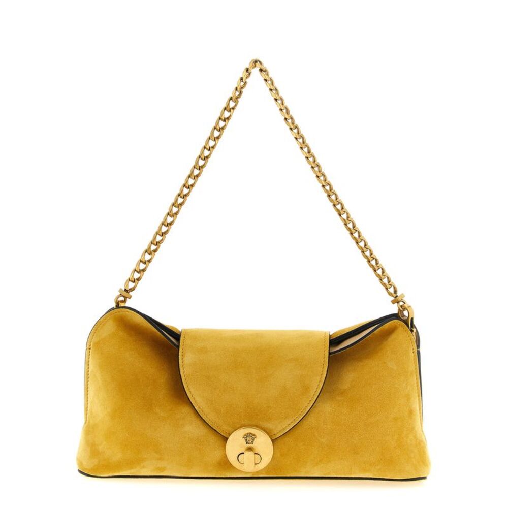 Versace Bicolor Calfskin Clutch Women's Bag